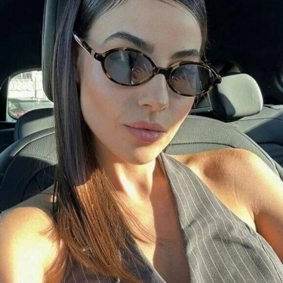 Miu Miu REGARD MU04ZSF Sunglasses – Honey Havana Grey Mirror | Model  VAU07F main image 6